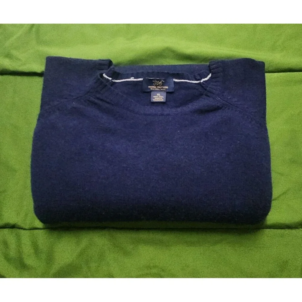 Brooks Brothers 346 Washable Wool Pullover Long Sleeve Men's Sweater Size XL